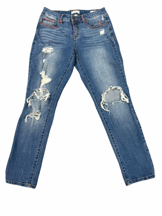 sofia by sofia vergara Denim - Sofia Jeans by Sofia Vergara Boyfriend Jeans Size 4 Distressed Medium Wash